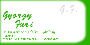 gyorgy furi business card